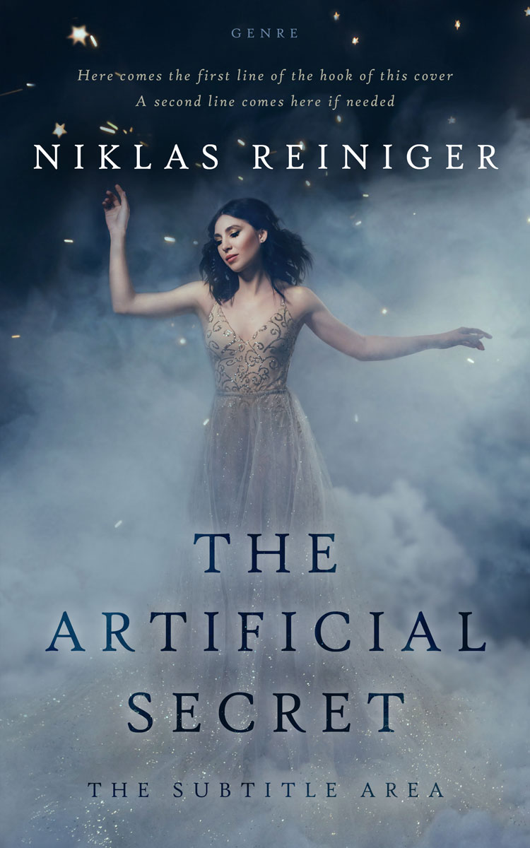 2D view of Slate Gray #24830 - Premade Fantasy Book Cover