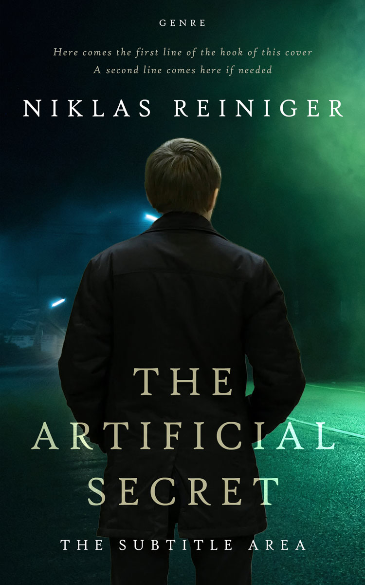 2D view of Premade Mystery & Thriller & Suspense Book Cover - Black Bean