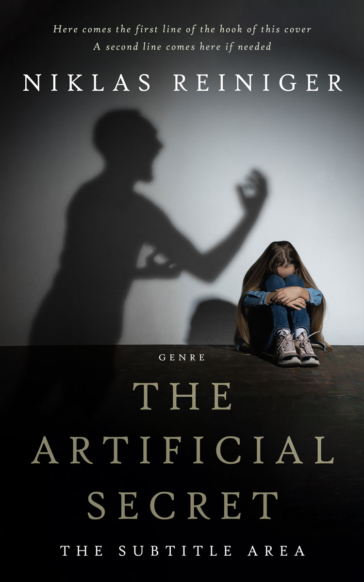 2D view of Premade Mystery & Thriller & Suspense Book Cover - Cod Gray