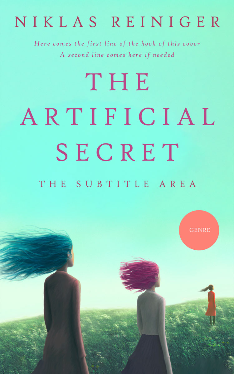 2D view of Premade Surreal Book Cover - Ice Cold