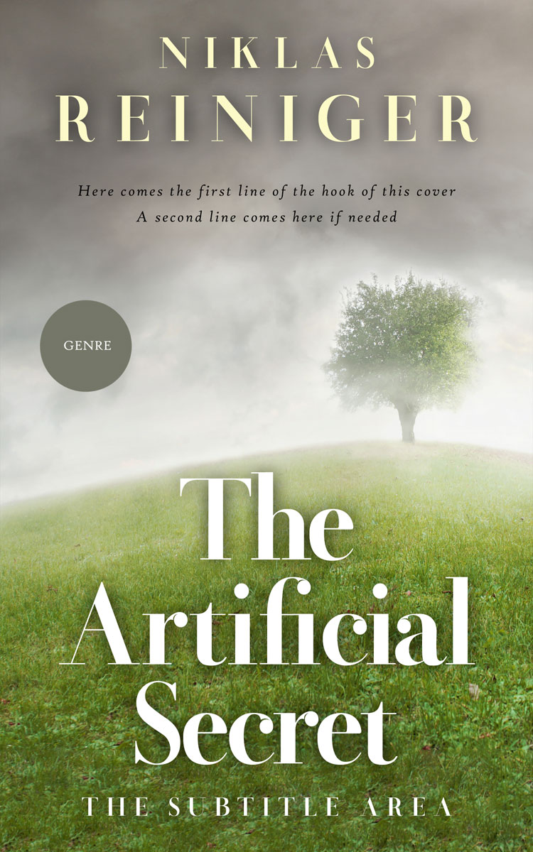 2D view of Premade Nature Book Cover - Lemon Grass