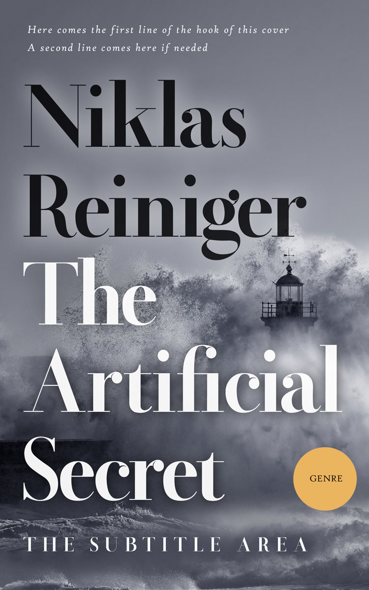 2D view of Premade Mystery & Thriller & Suspense Book Cover - Storm Gray