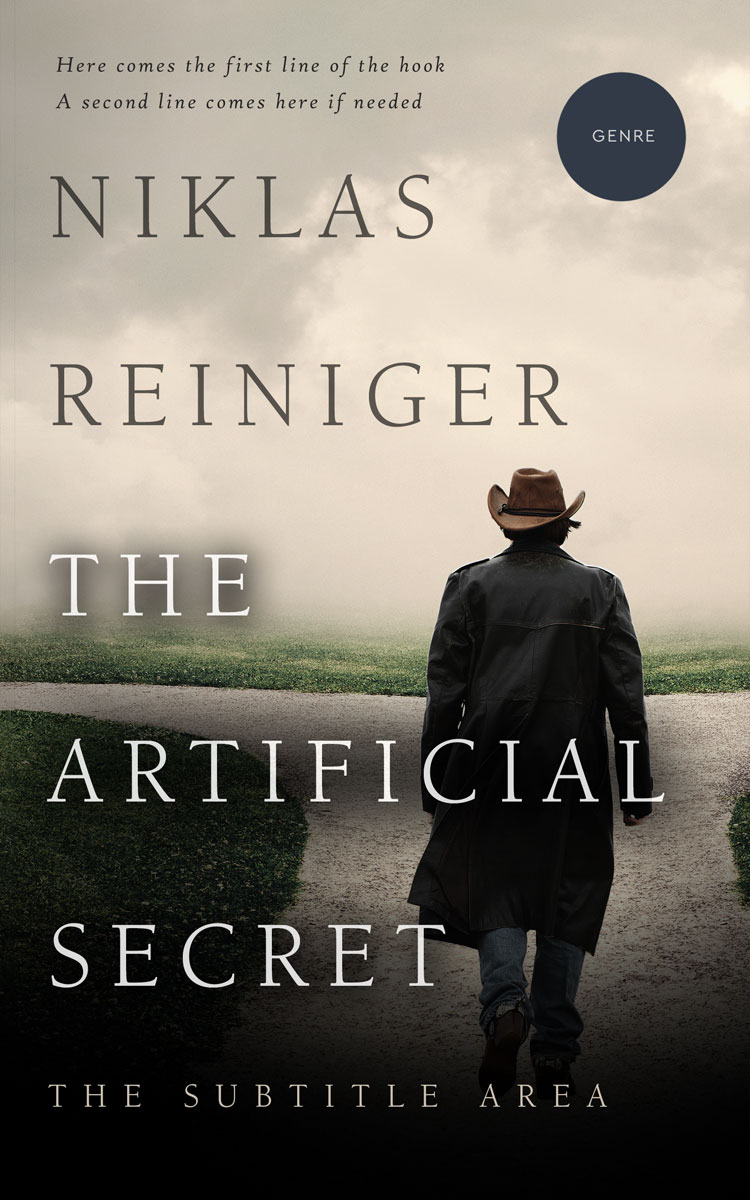 2D view of Premade Western Book Cover - Sisal