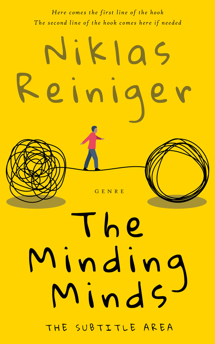 2D view of Premade Self-Improvement & Self-Help Book Cover - Gold