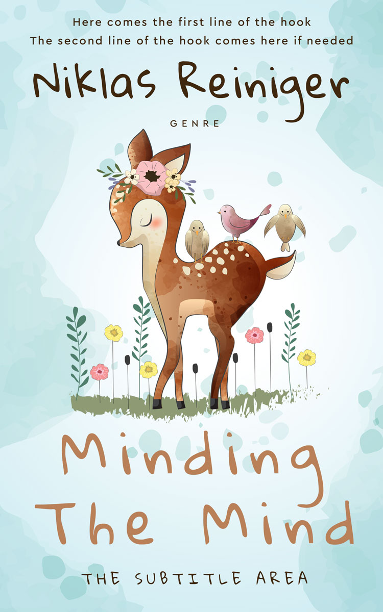 2D view of Premade Children's Book Cover - Swans Down