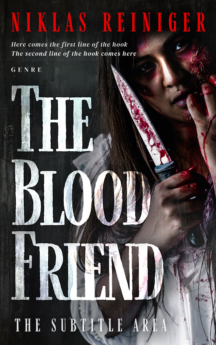 2D view of Premade Horror Book Cover - Cold Turkey