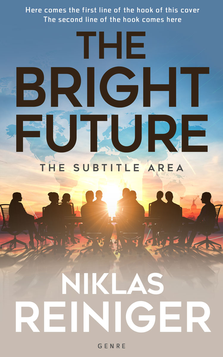 2D view of Premade Business Book Cover - Cotton Seed