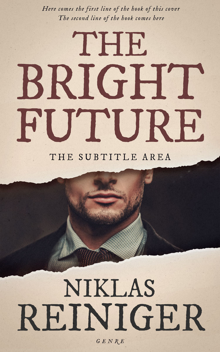 2D view of Premade Historical Book Cover - Bone