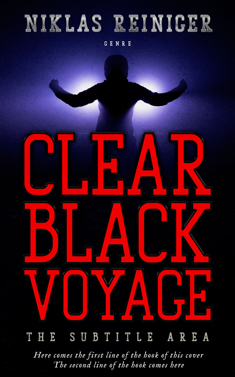 2D view of Premade Mystery & Thriller & Suspense Book Cover - Alizarin Crimson