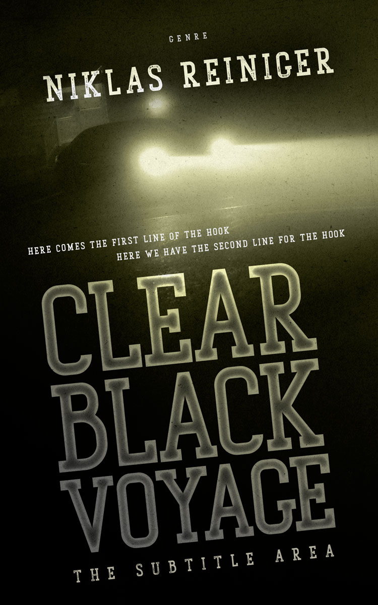 2D view of Premade Mystery & Thriller & Suspense Book Cover - Hunter Green