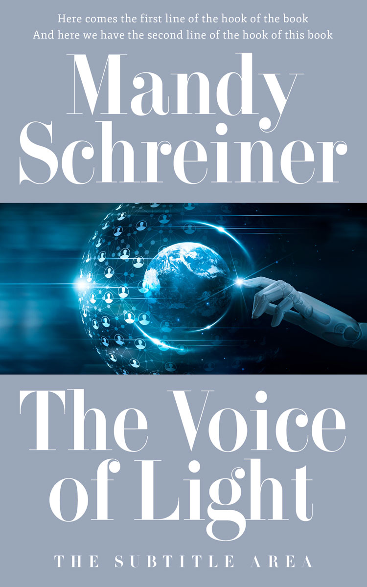 2D view of Premade Science Fiction Book Cover - Gull Gray