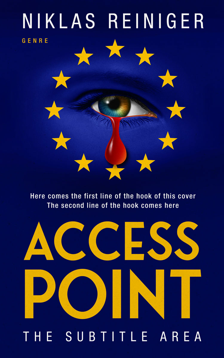 2D view of Premade Politics & Law & Society Book Cover - Gulf Blue