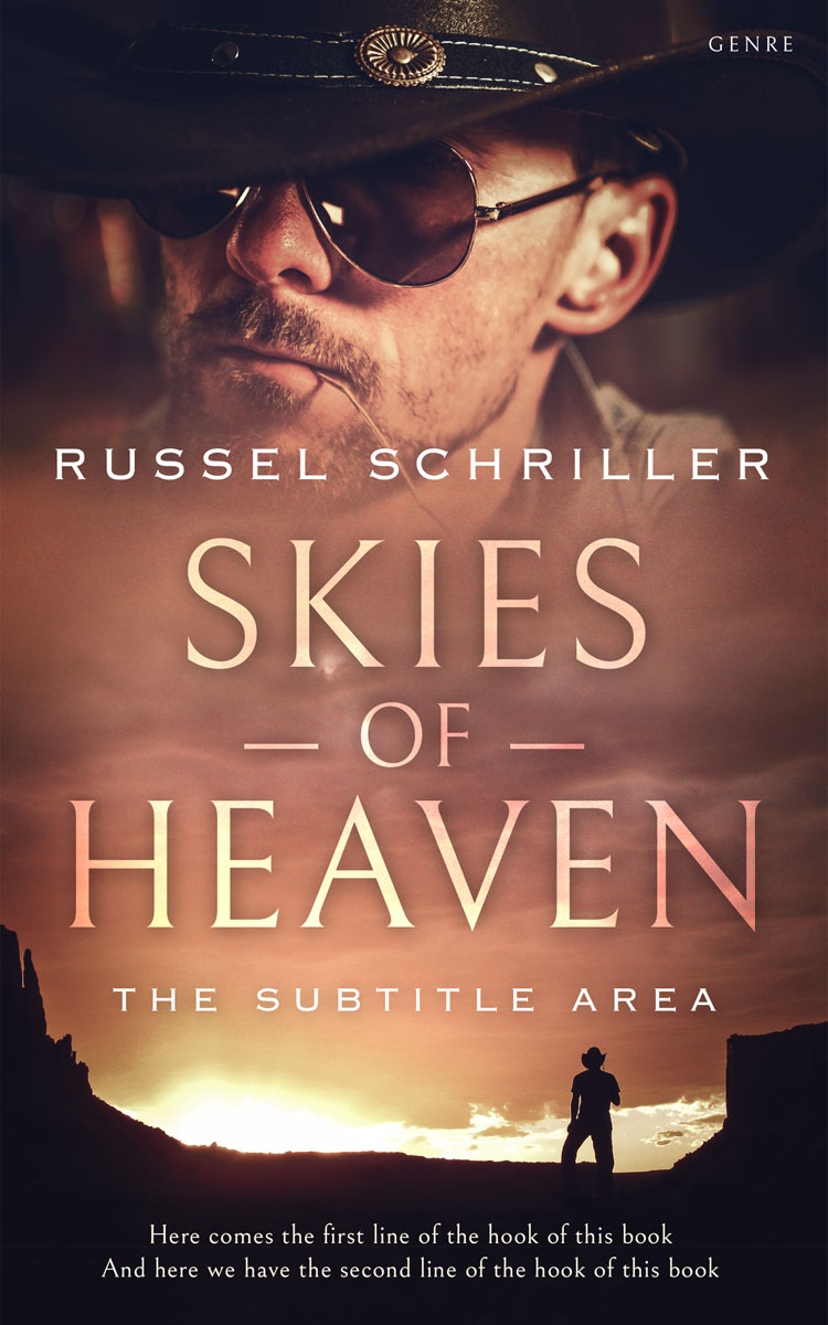 2D view of Premade Action & Adventure Book Cover - Cocoa Brown