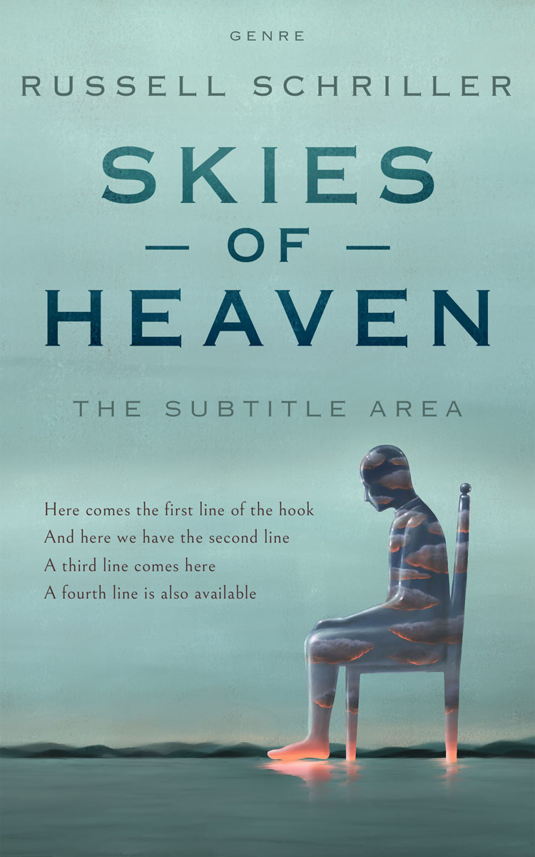 2D view of Premade Surreal Book Cover - Summer Green