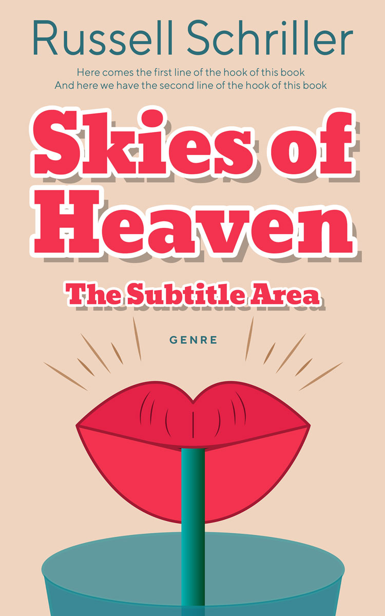 2D view of Premade Chick Lit Book Cover - Almond