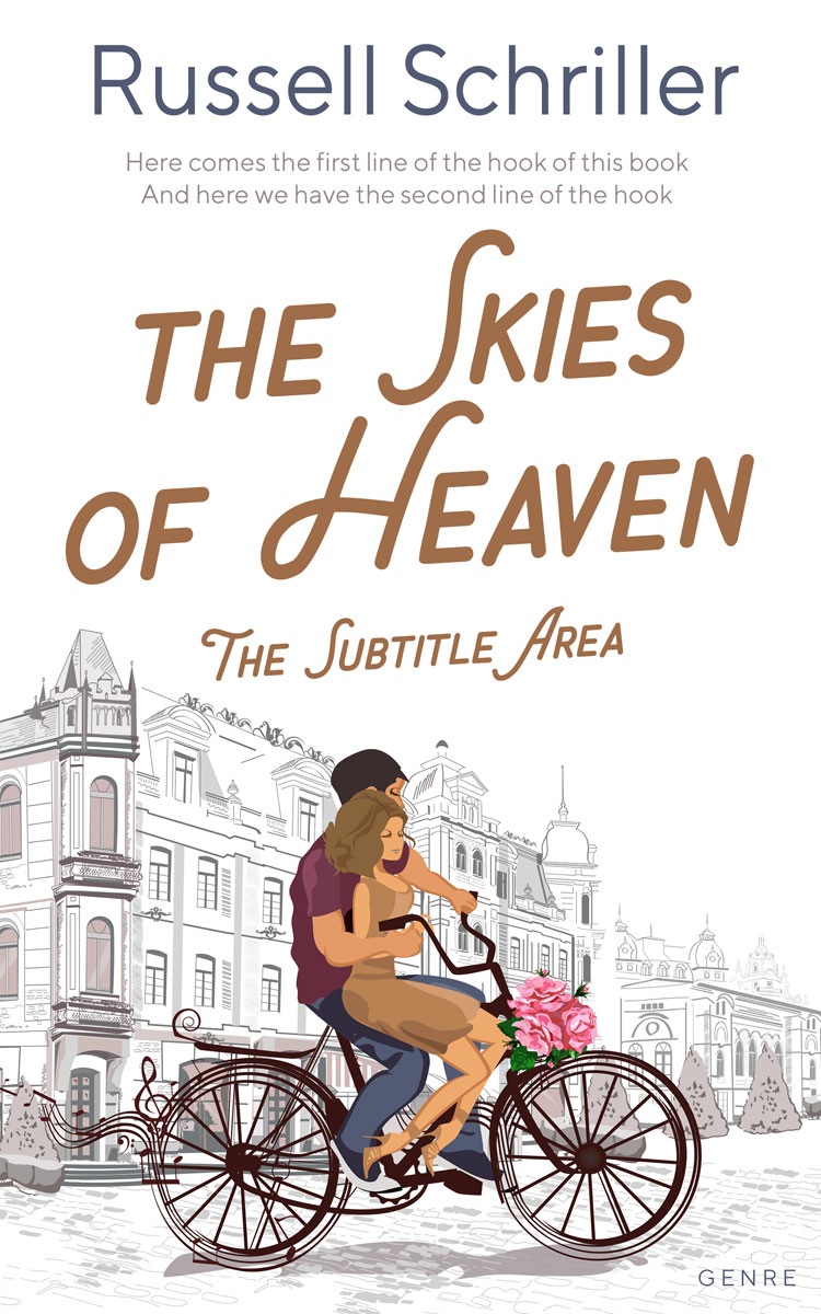 2D view of Premade Romance Book Cover - Swirl