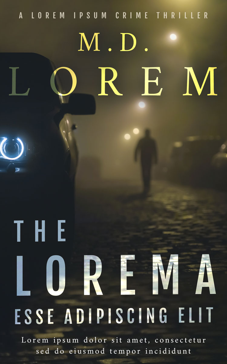 2D view of Premade Mystery & Thriller & Suspense Book Cover - Rangitoto