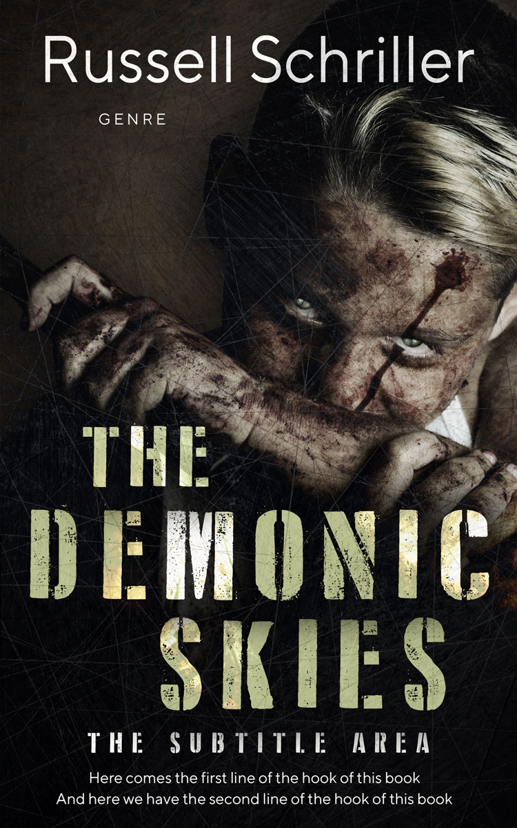 2D view of Premade Horror Book Cover - Cod Gray