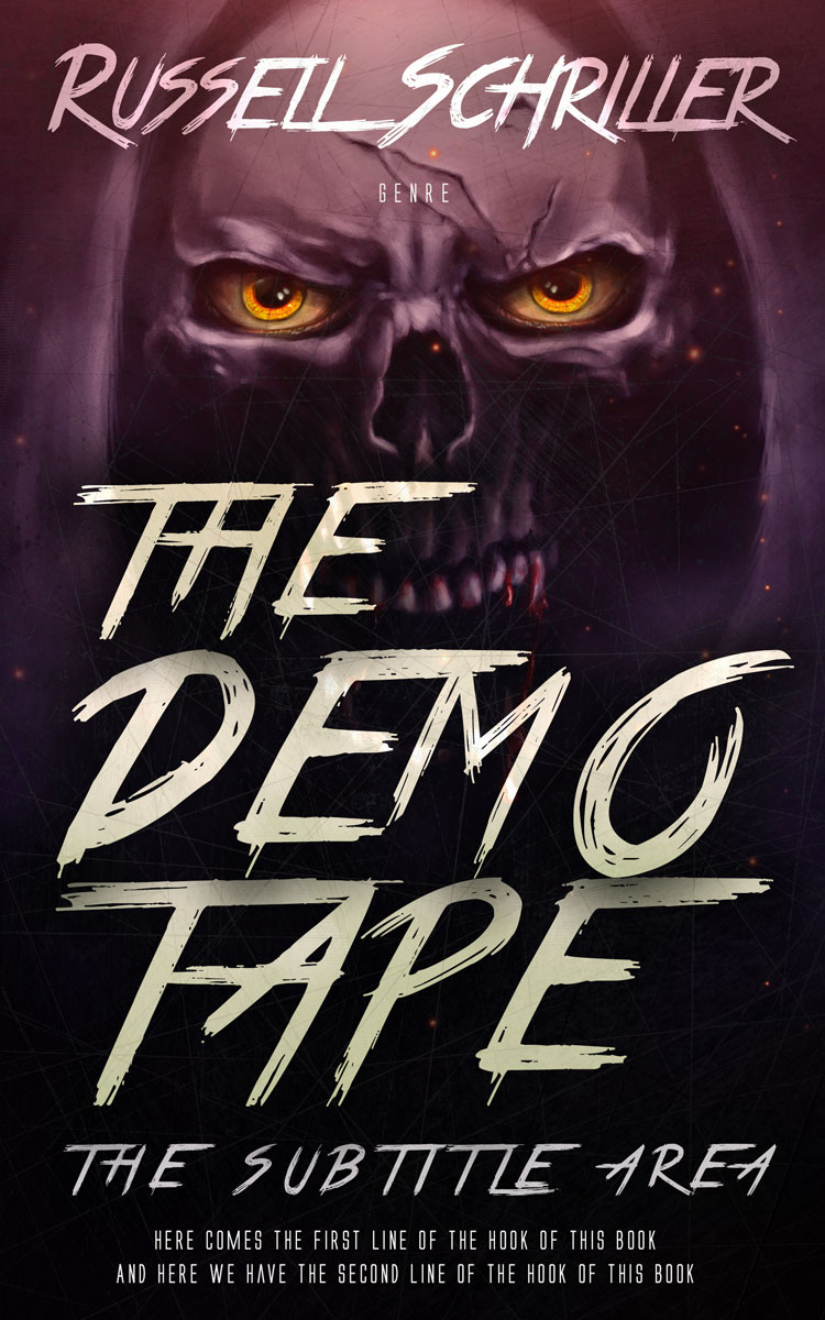 2D view of Premade Horror Book Cover - Bison Hide