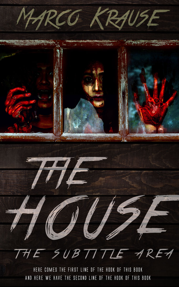 2D view of Premade Horror Book Cover - Gondola