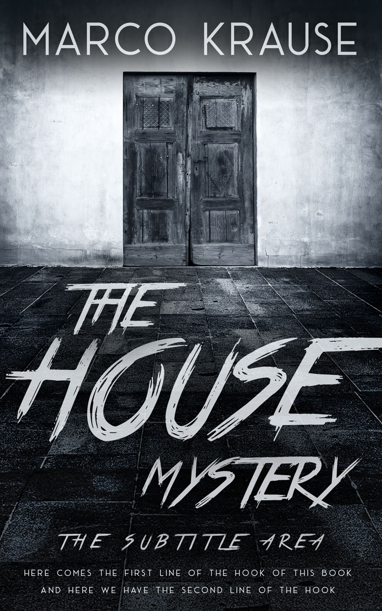 2D view of Premade Horror Book Cover - Ghost