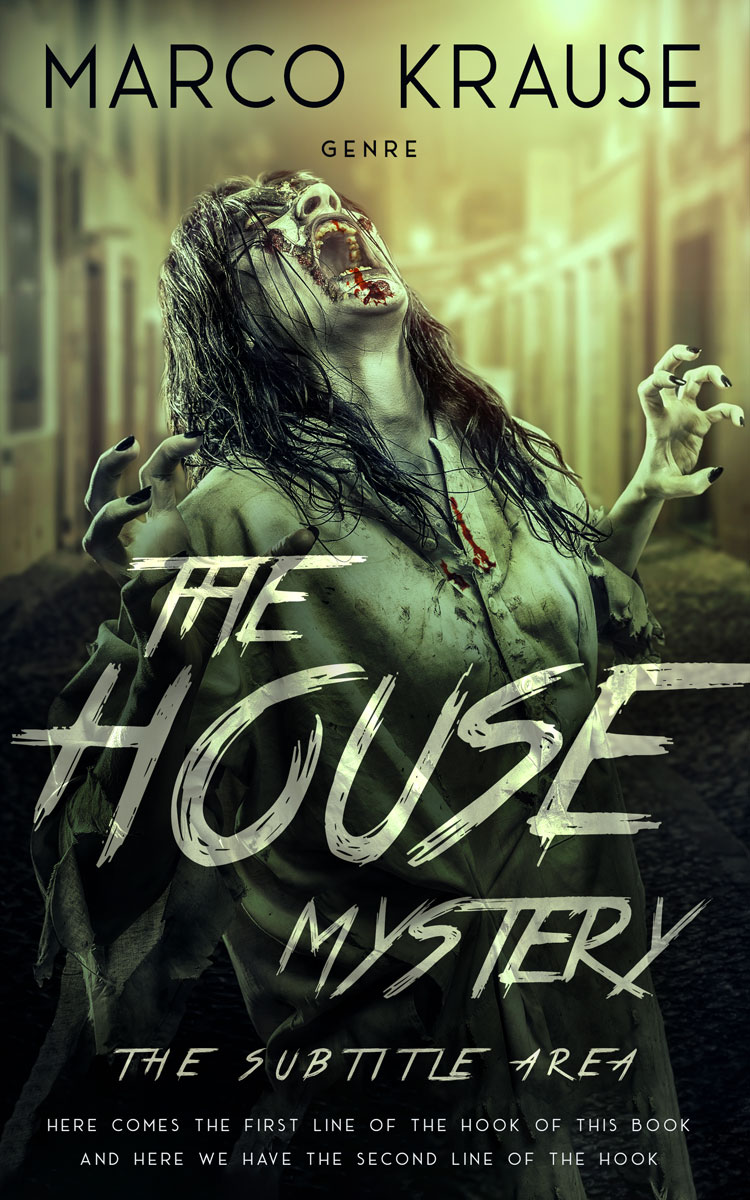 2D view of Premade Horror Book Cover - Pine Glade