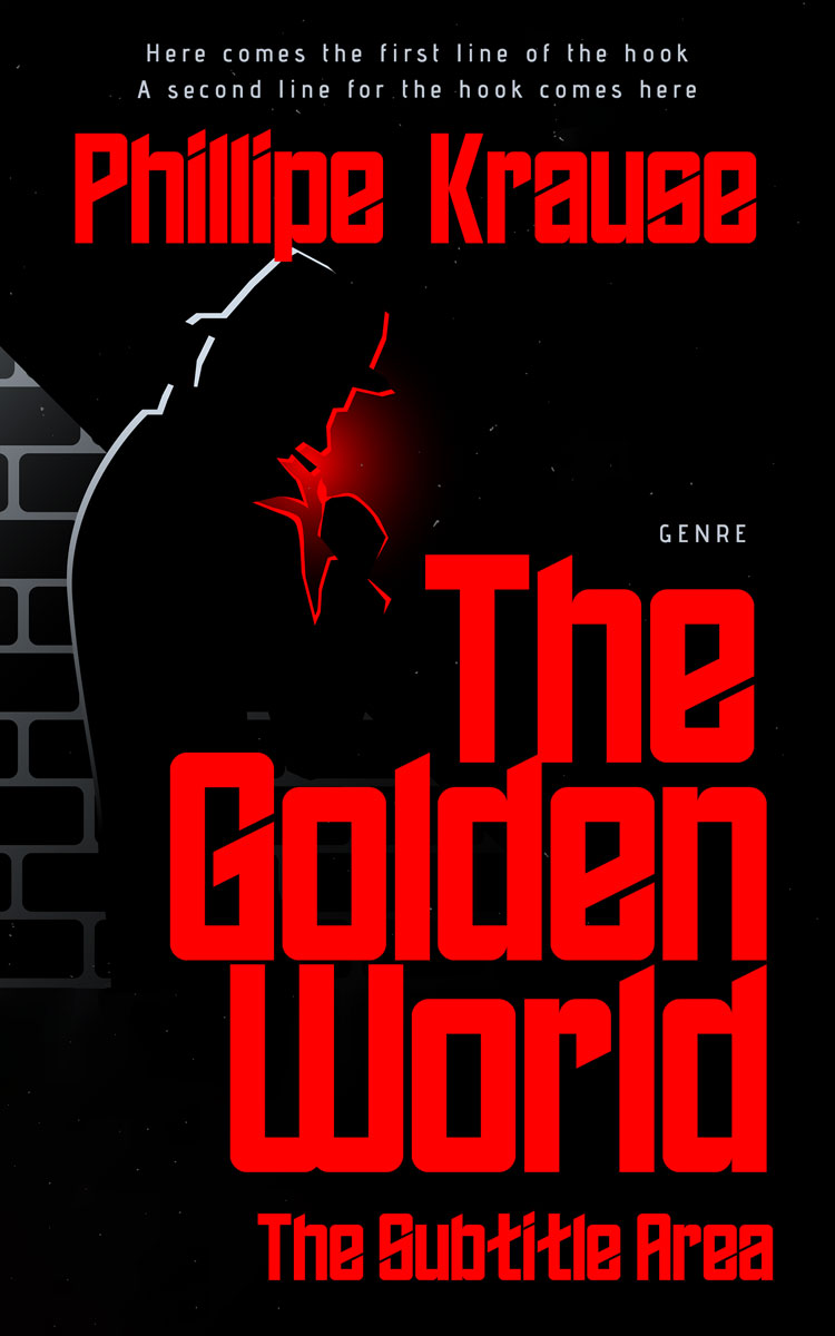 2D view of Premade Mystery & Thriller & Suspense Book Cover - Black