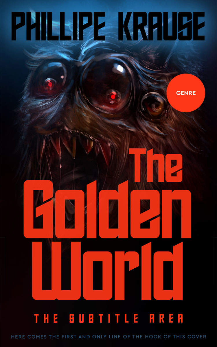 2D view of Premade Horror Book Cover - Pomegranate