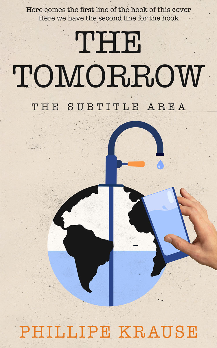 2D view of Premade Abstract Book Cover - Pearl Bush