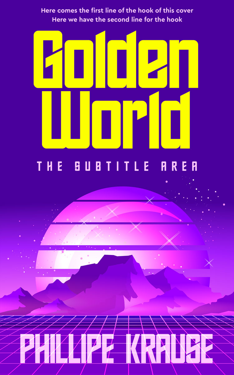 2D view of Premade Science Fiction Book Cover - Festival