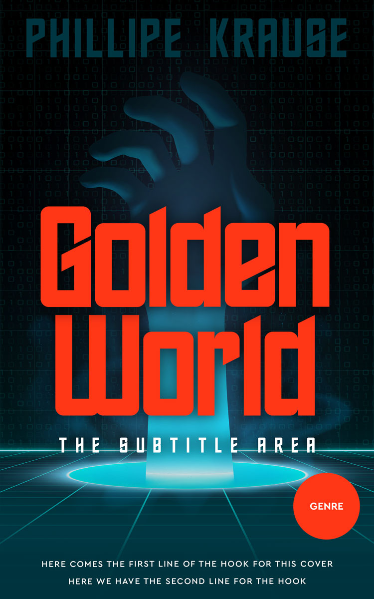 2D view of Premade Science Fiction Book Cover - Pomegranate