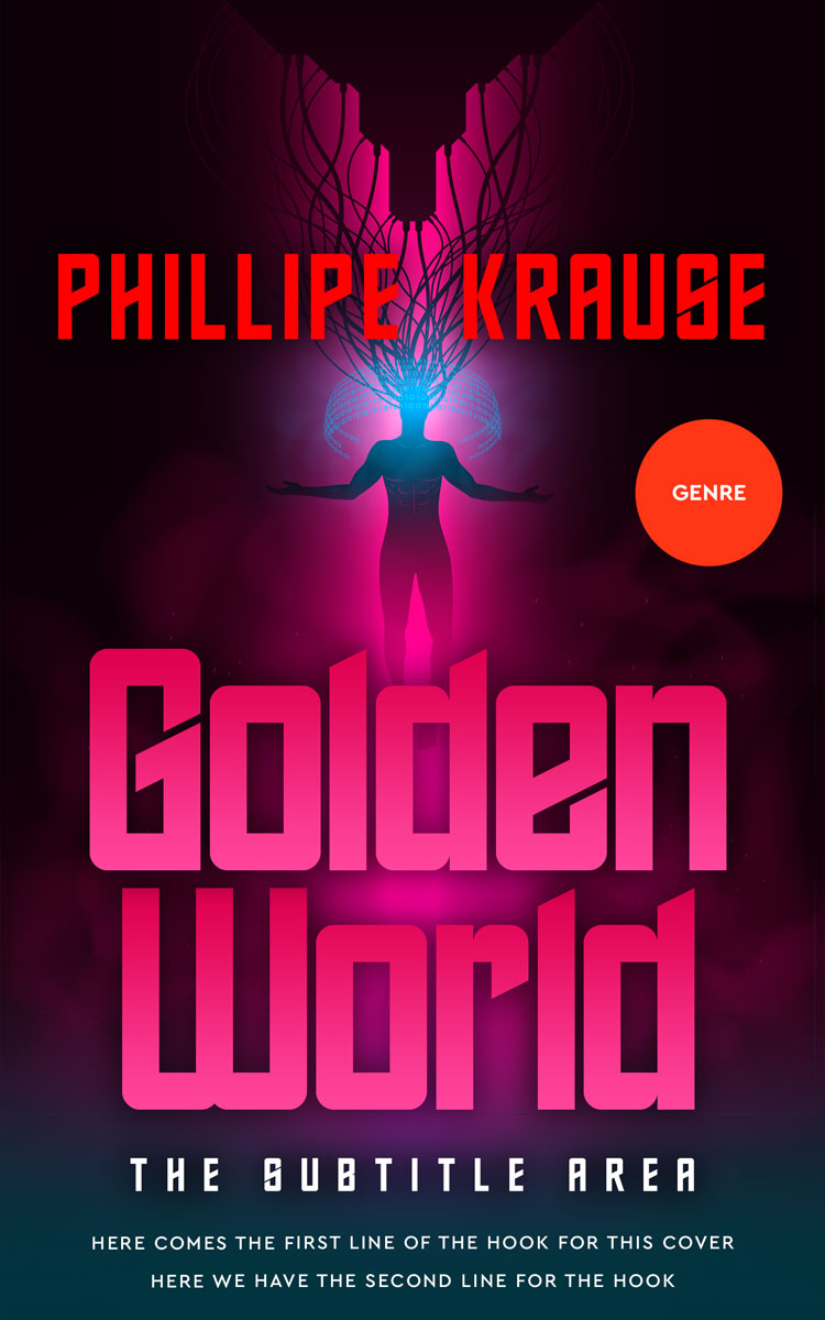 2D view of Premade Science Fiction Book Cover - Amaranth