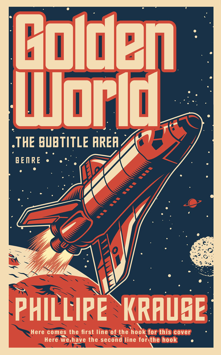 2D view of Premade Science Fiction Book Cover - Sidecar