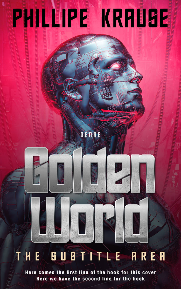 2D view of Premade Science Fiction Book Cover - Hibiscus