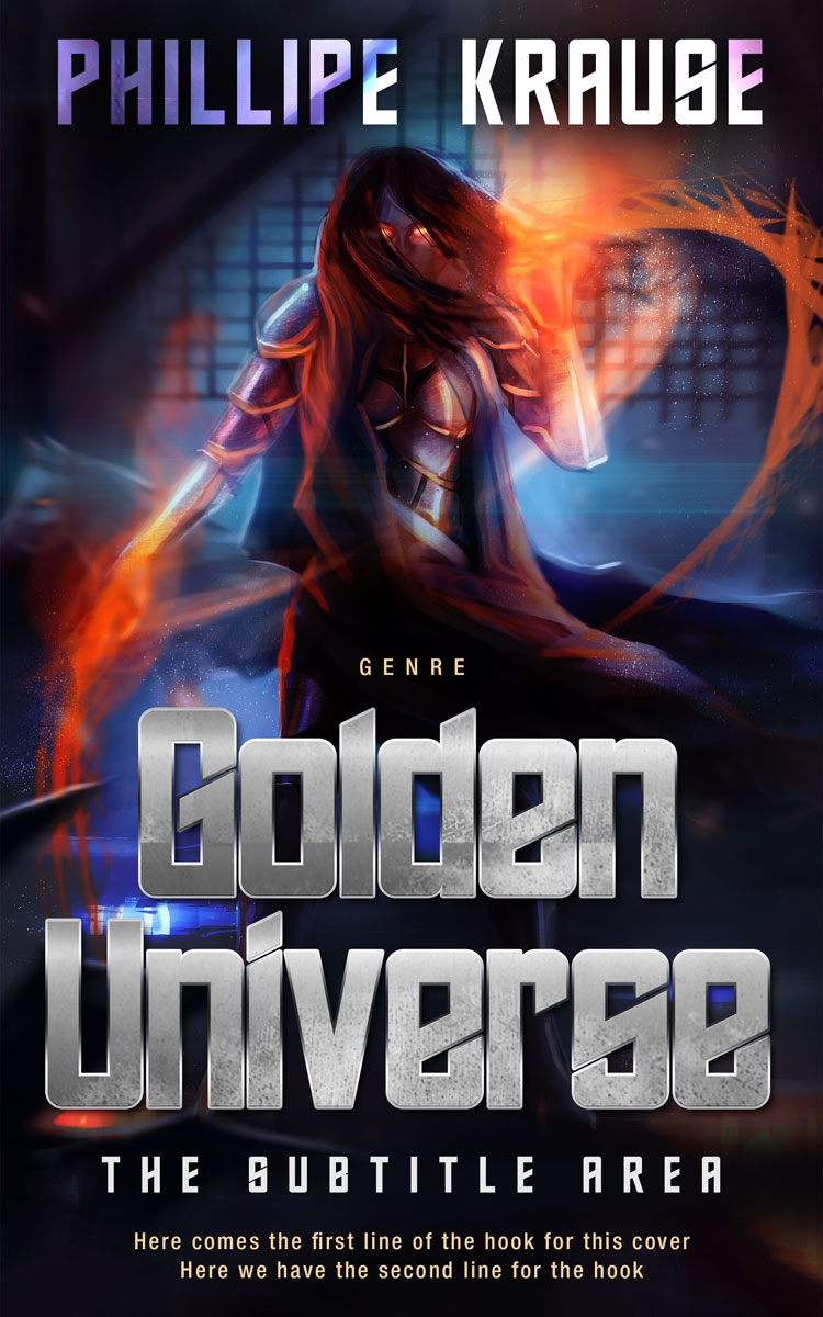 2D view of Premade Fantasy Book Cover - Quicksand