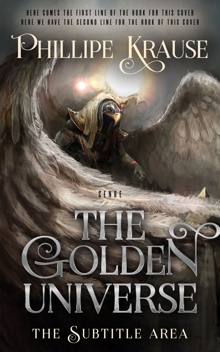 2D view of Premade Science Fiction Book Cover - Dune