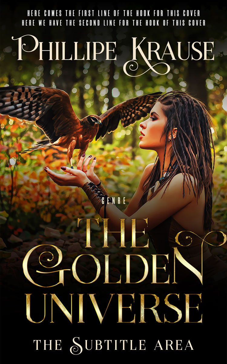 2D view of Premade Fantasy Book Cover - Twine