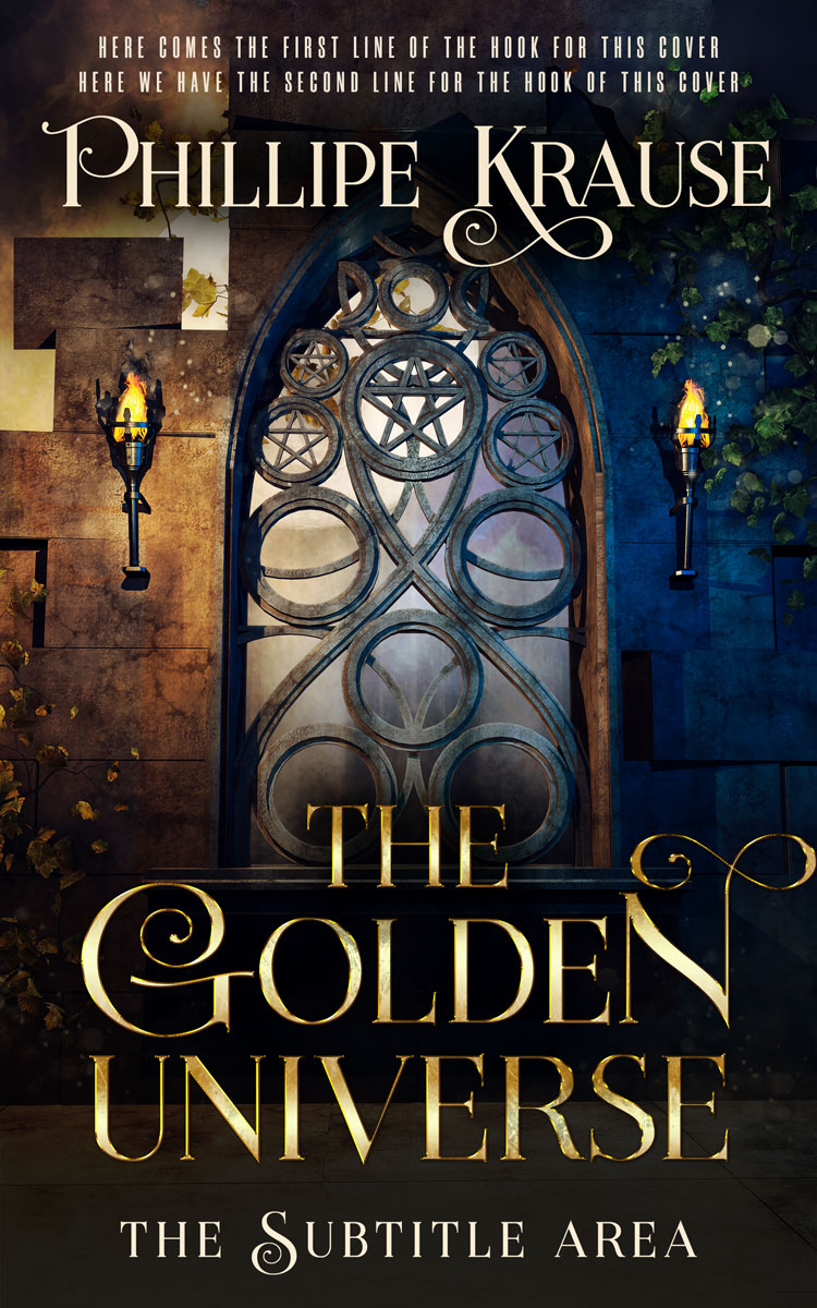 2D view of Premade Fantasy Book Cover - Woodsmoke