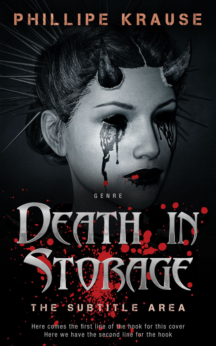 2D view of Premade Horror Book Cover - Del Rio