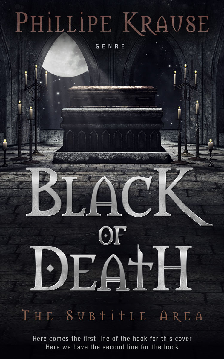 2D view of Premade Horror Book Cover - Woodsmoke