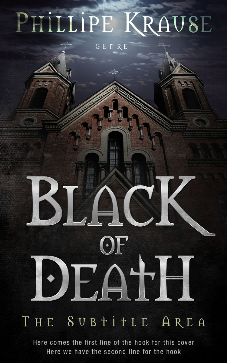 2D view of Premade Horror Book Cover - Thunder