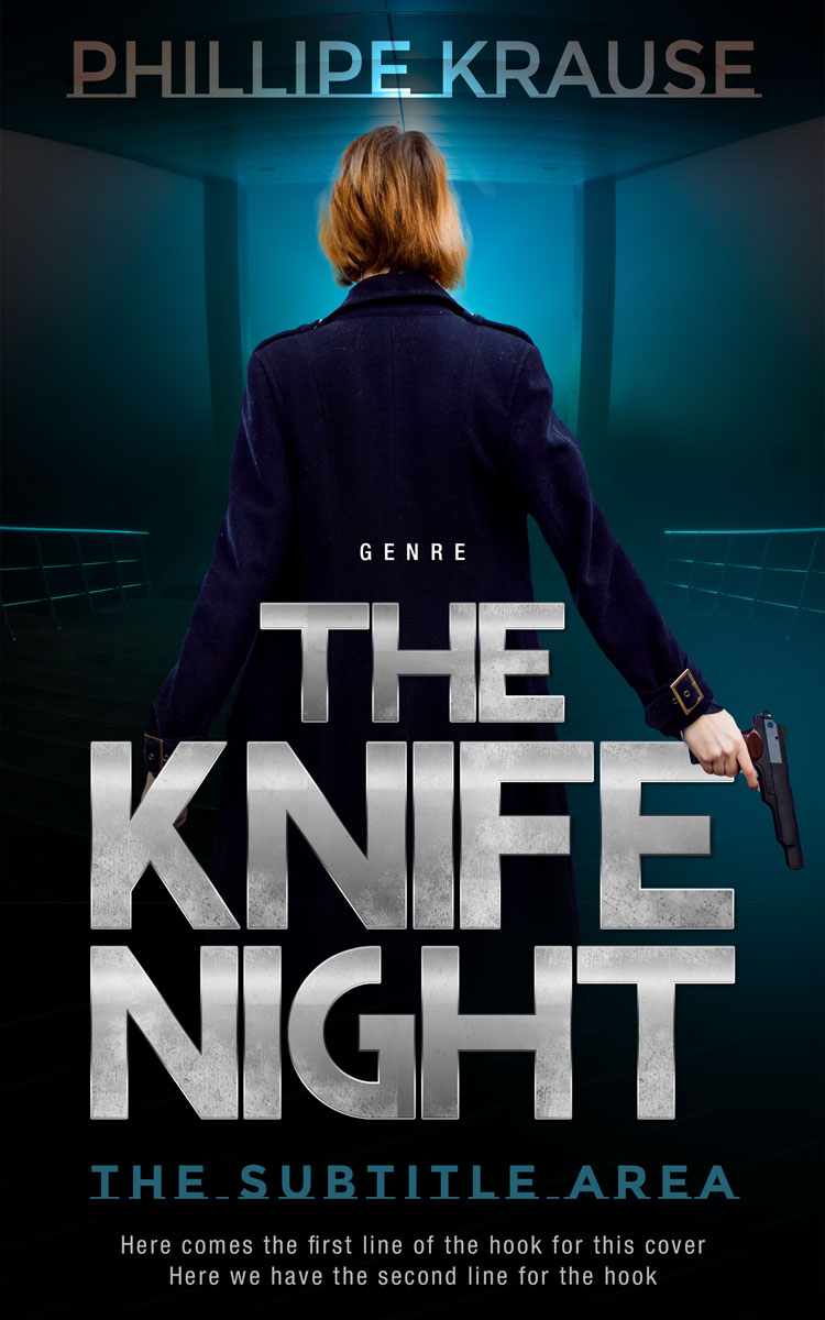 2D view of Premade Action & Adventure Book Cover - Nobel