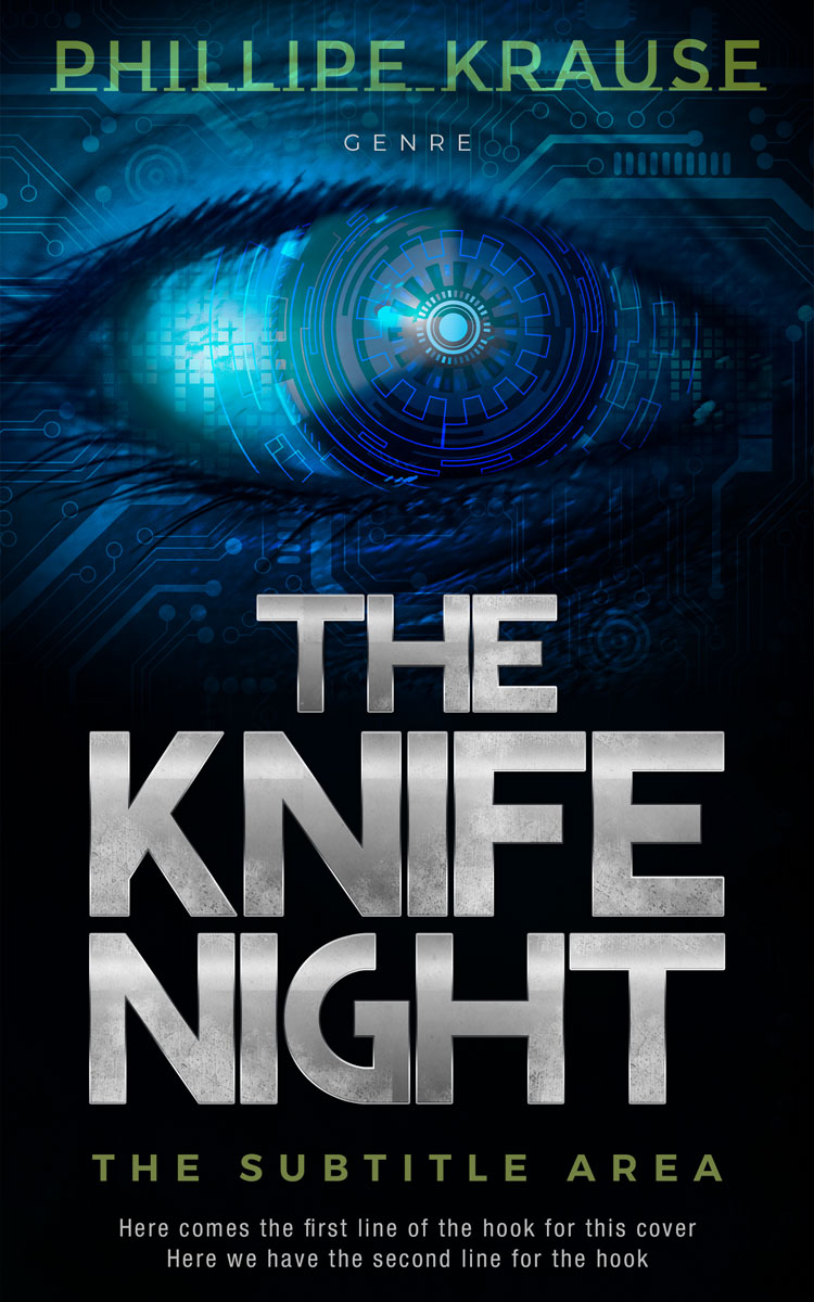 2D view of Premade Science Fiction Book Cover - Silver Sand