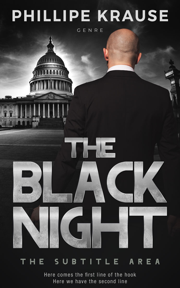 2D view of Premade Mystery & Thriller & Suspense Book Cover - Nobel