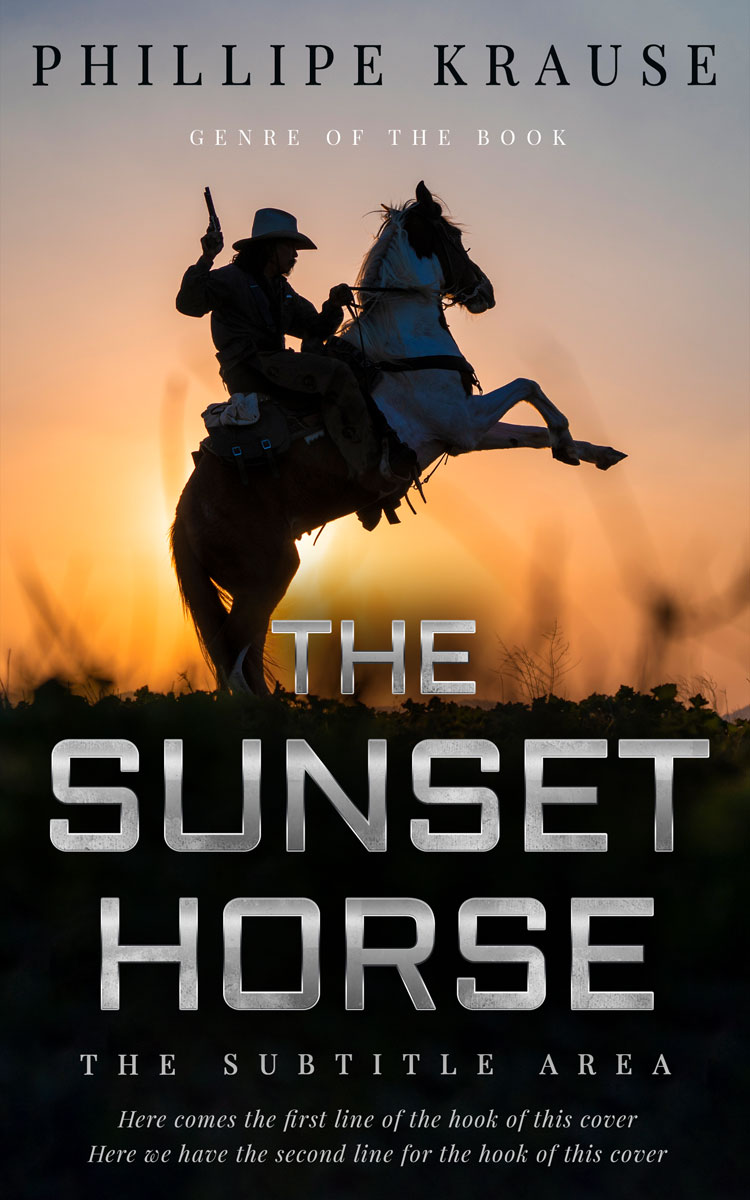 2D view of Premade Action & Adventure Book Cover - Indian Khaki