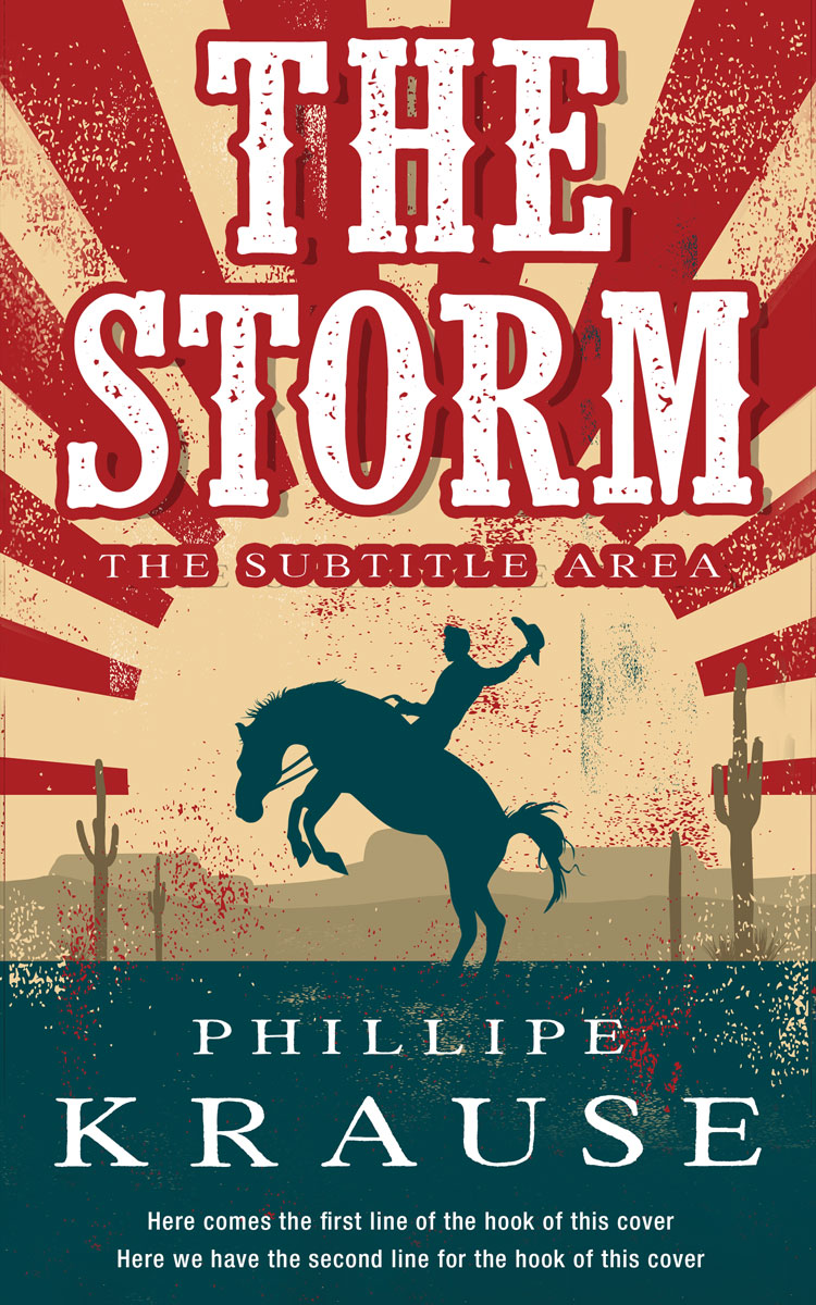 2D view of Premade Western Book Cover - Tarawera