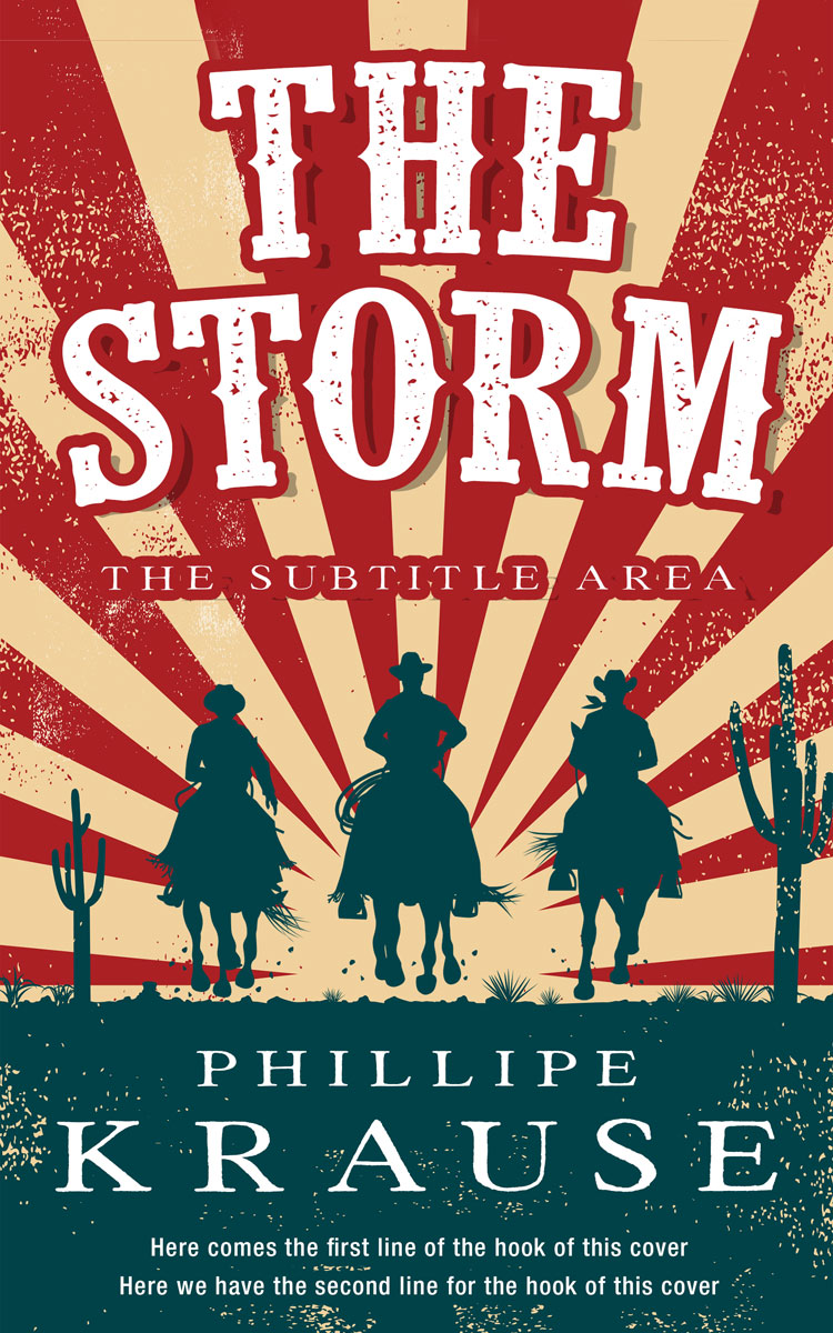 2D view of Premade Action & Adventure Book Cover - Tall Poppy