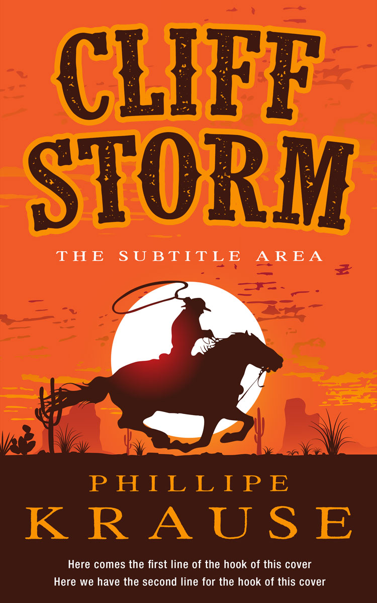 2D view of Premade Western Book Cover - Tango