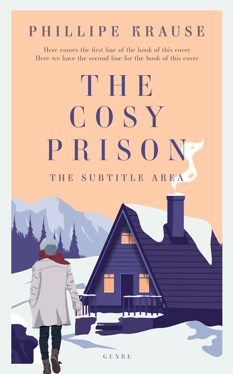 2D view of Premade Literary Fiction Book Cover - Mandys Pink