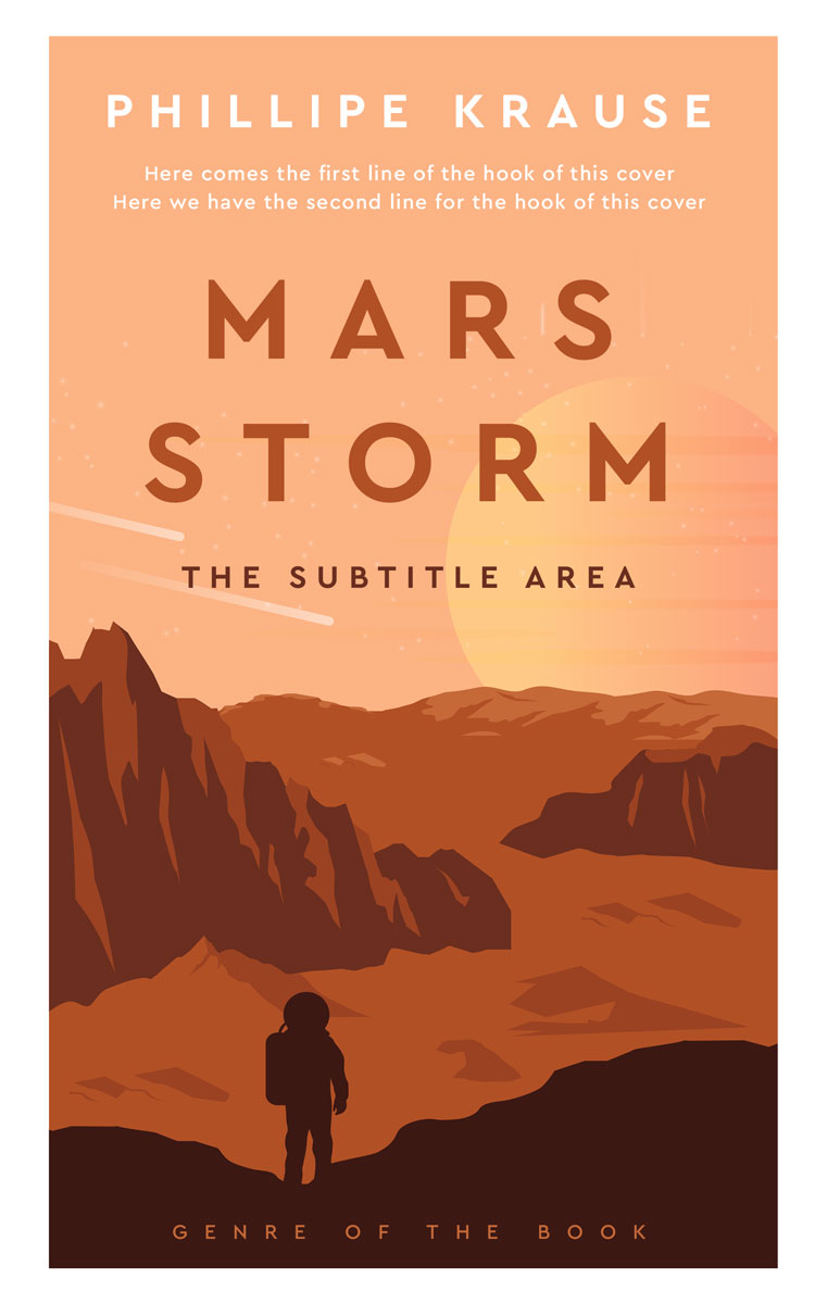 2D view of Premade Science Fiction Book Cover - Rajah